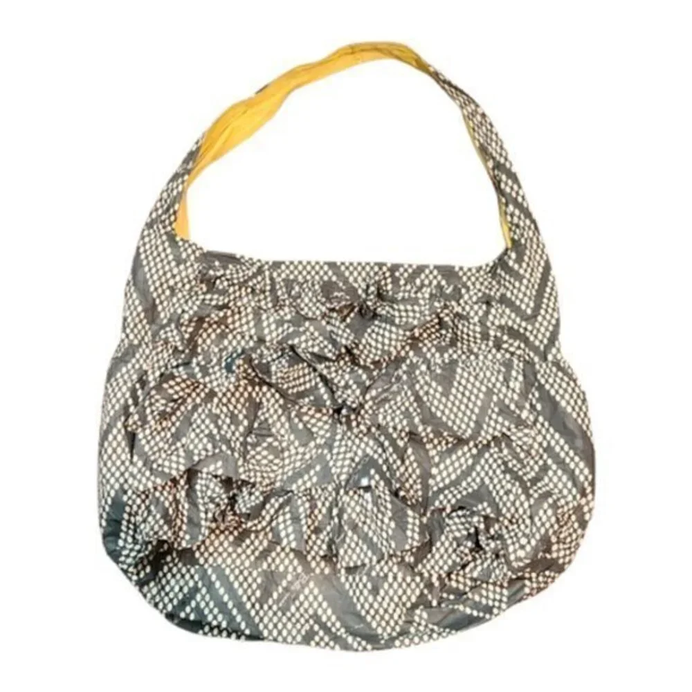 [Bella Tunno] Gray, Yellow & White Diaper Bag